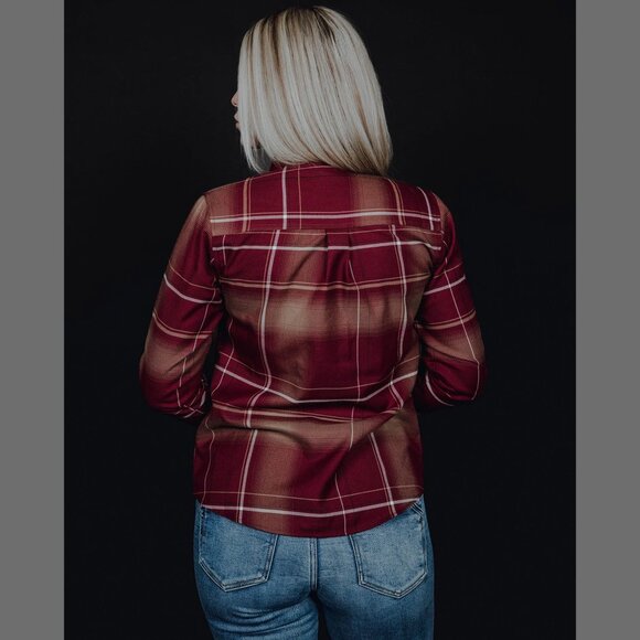 DIXXON FLANNEL - CABERNET Flannel Shirt - Women's Large - Picture 3 of 9